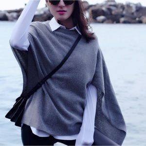 Sandro Cape Sweater Gray size 2